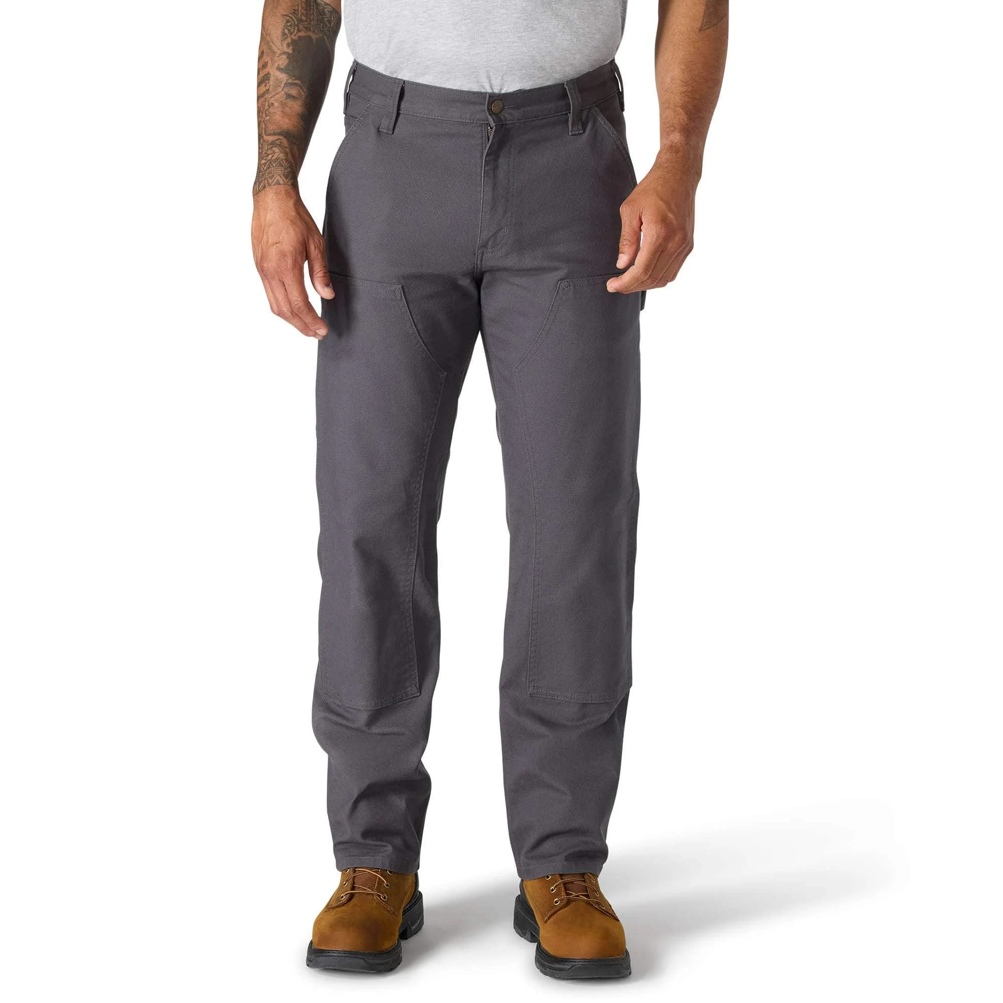 Relaxed Straight Rugged Flex™ Duck Double-Front Dungaree - 1