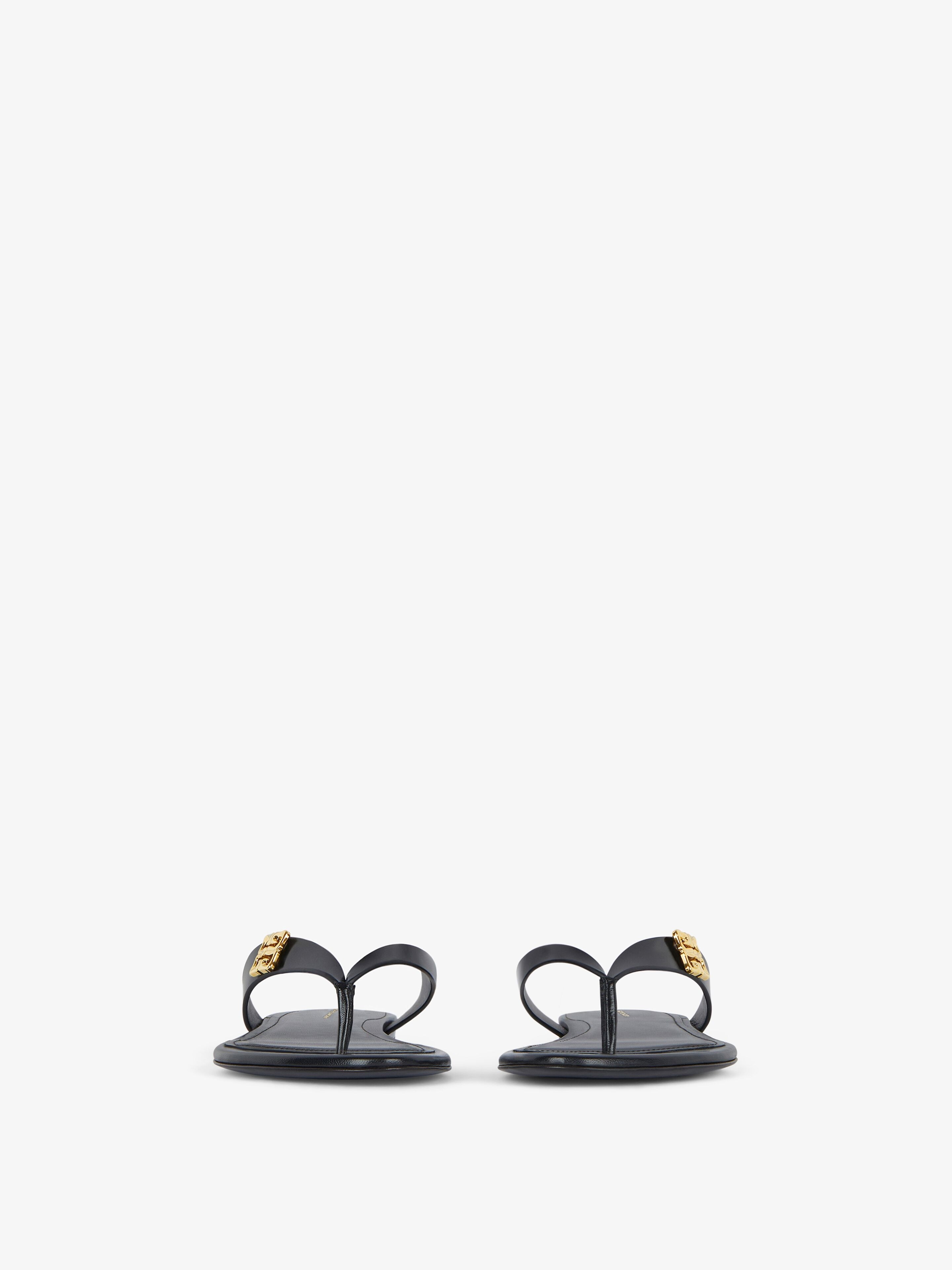 TONG SANDALS 4G LIQUID IN LEATHER - 2
