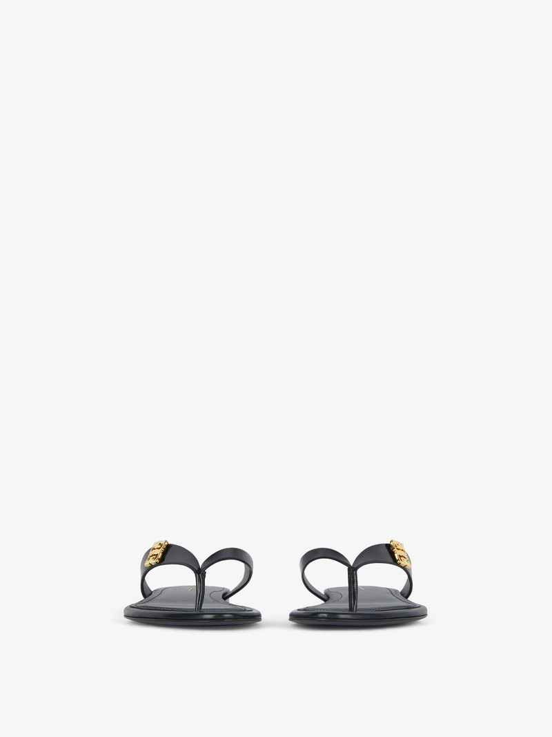 TONG SANDALS 4G LIQUID IN LEATHER 2