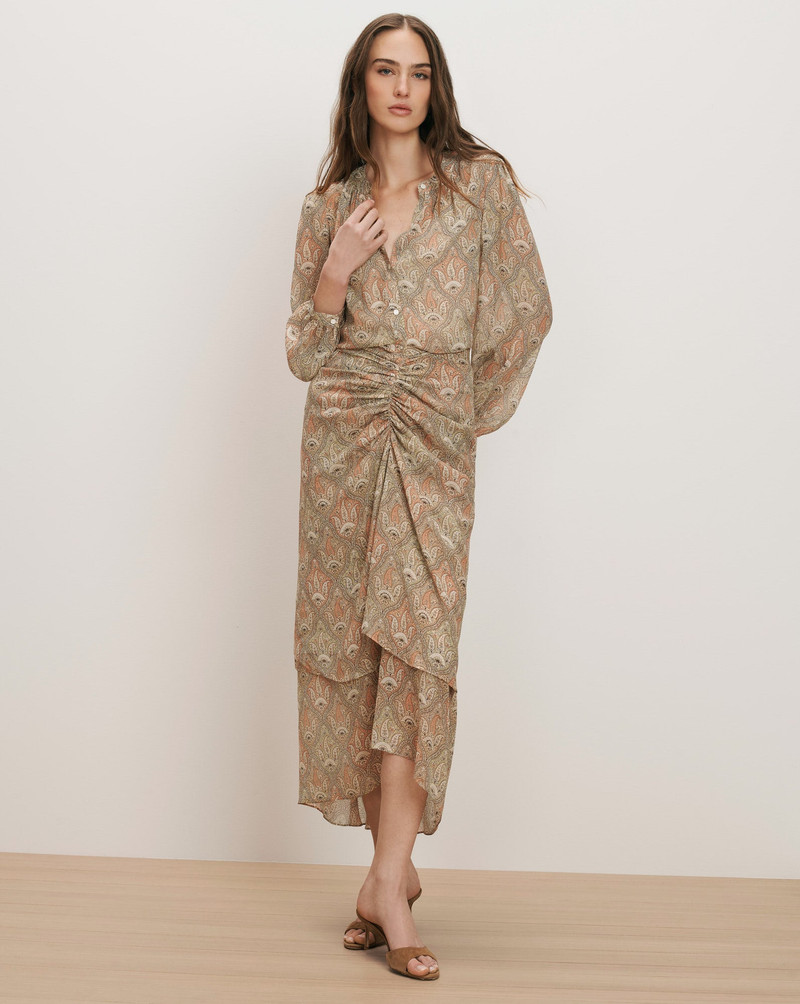 SIRA SILK MIDI SKIRT 7