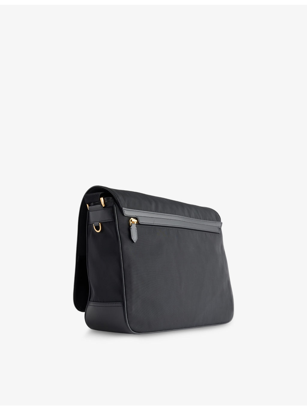 Brand-Patch Large Woven Messenger Bag - 3