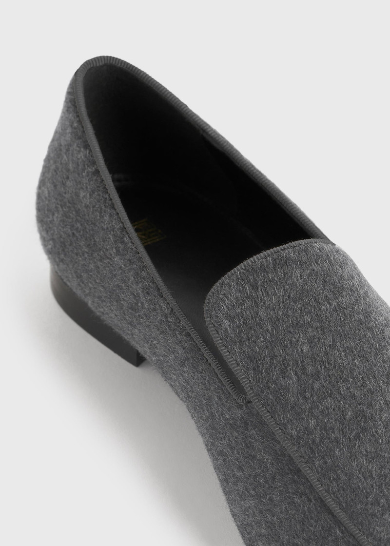 The Piped Loafer grey melange 7