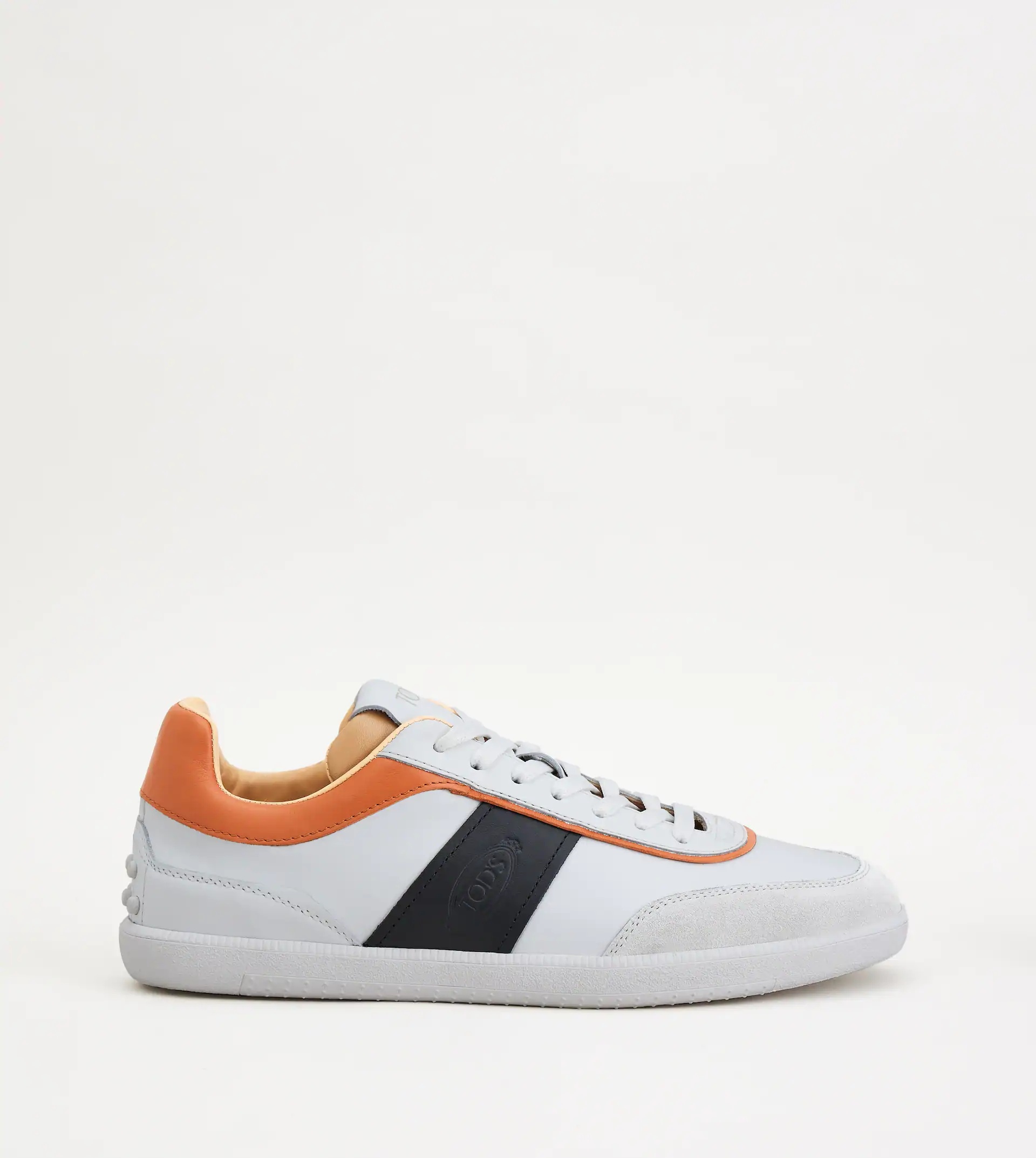 TOD'S TABS SNEAKERS IN LEATHER - WHITE - 1