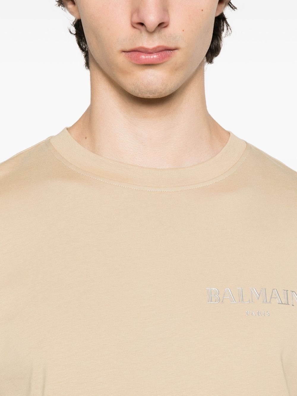 logo-detail cotton T-shirt - 4