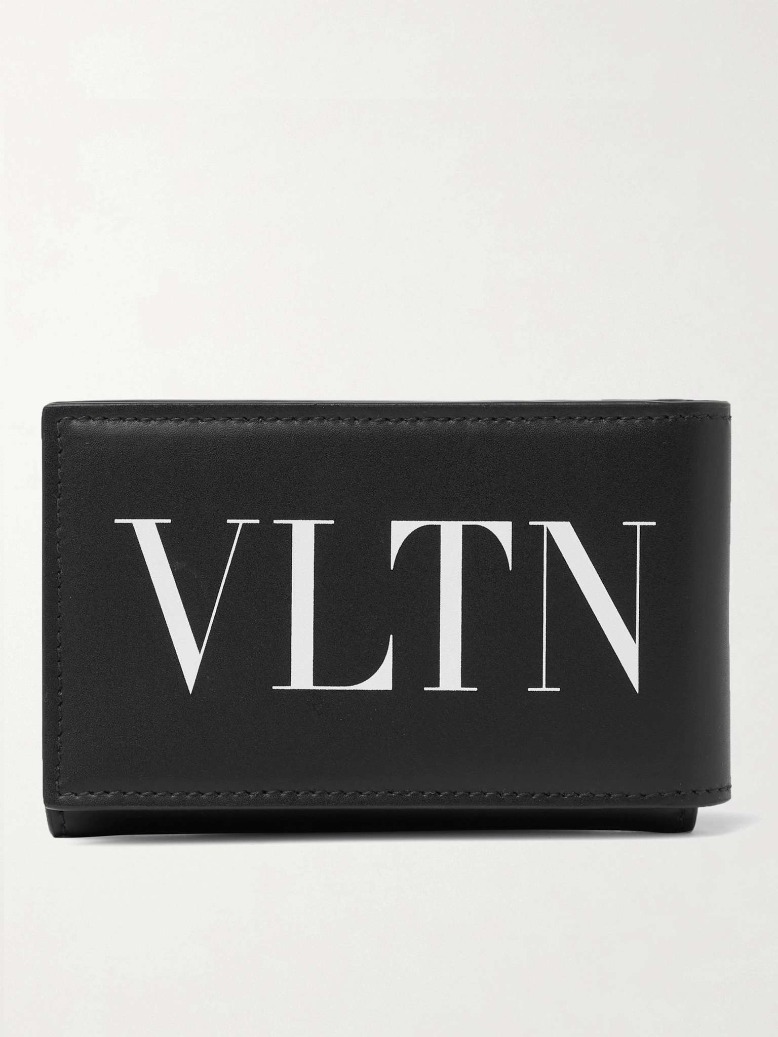 Logo-Print Leather Billfold Wallet - 1