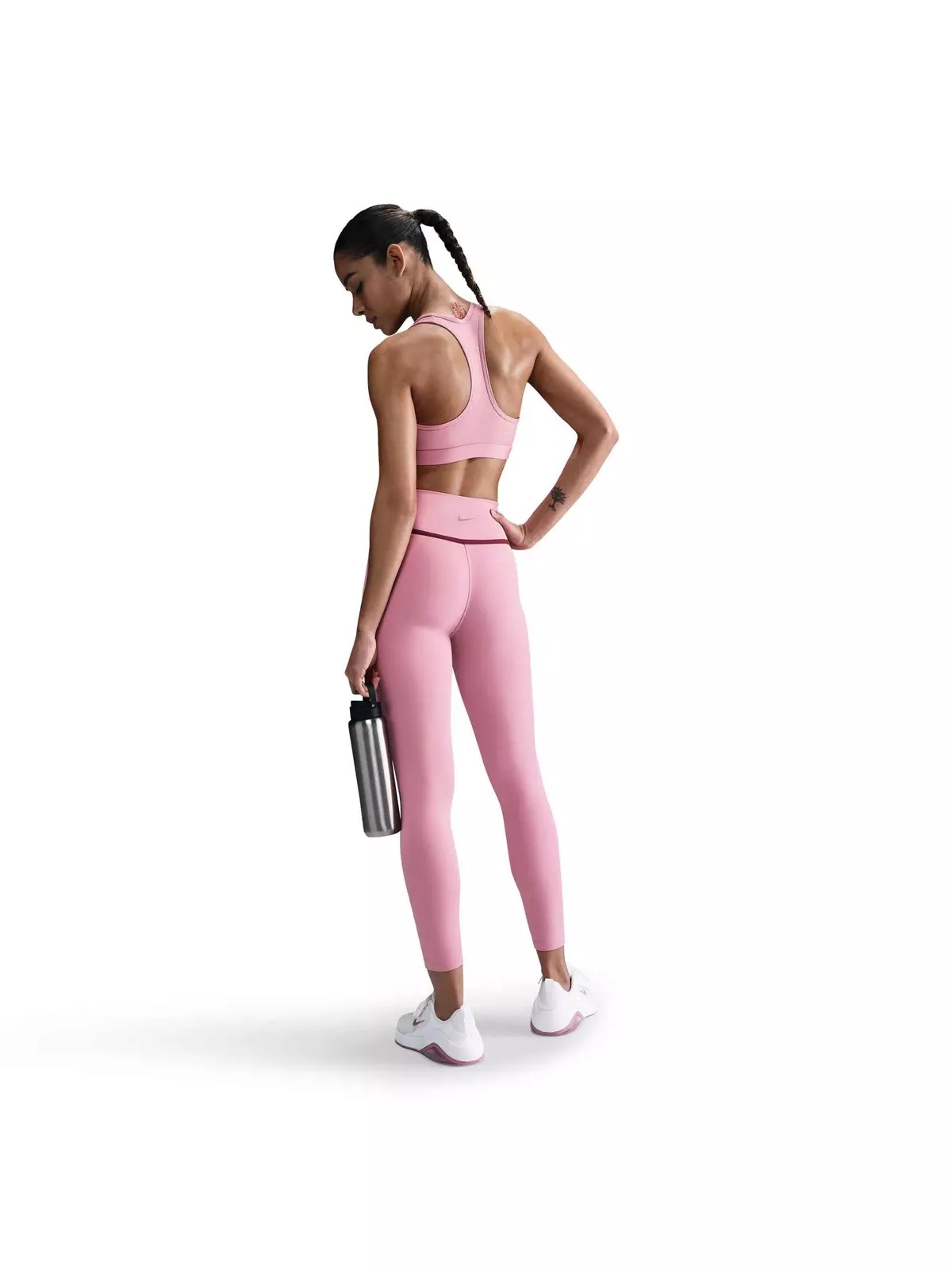 Women's One High-Waisted 7/8 Leggings-Pink - 6