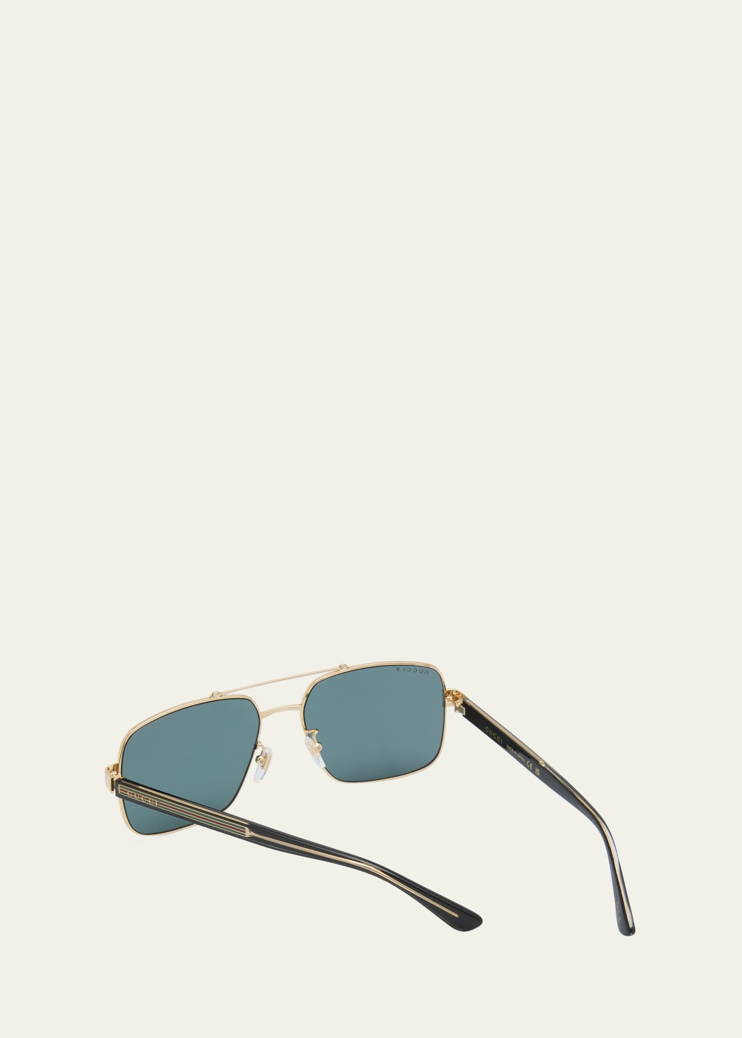 Men's GG0529Sm Double-Bridge Aviator Sunglasses - 2