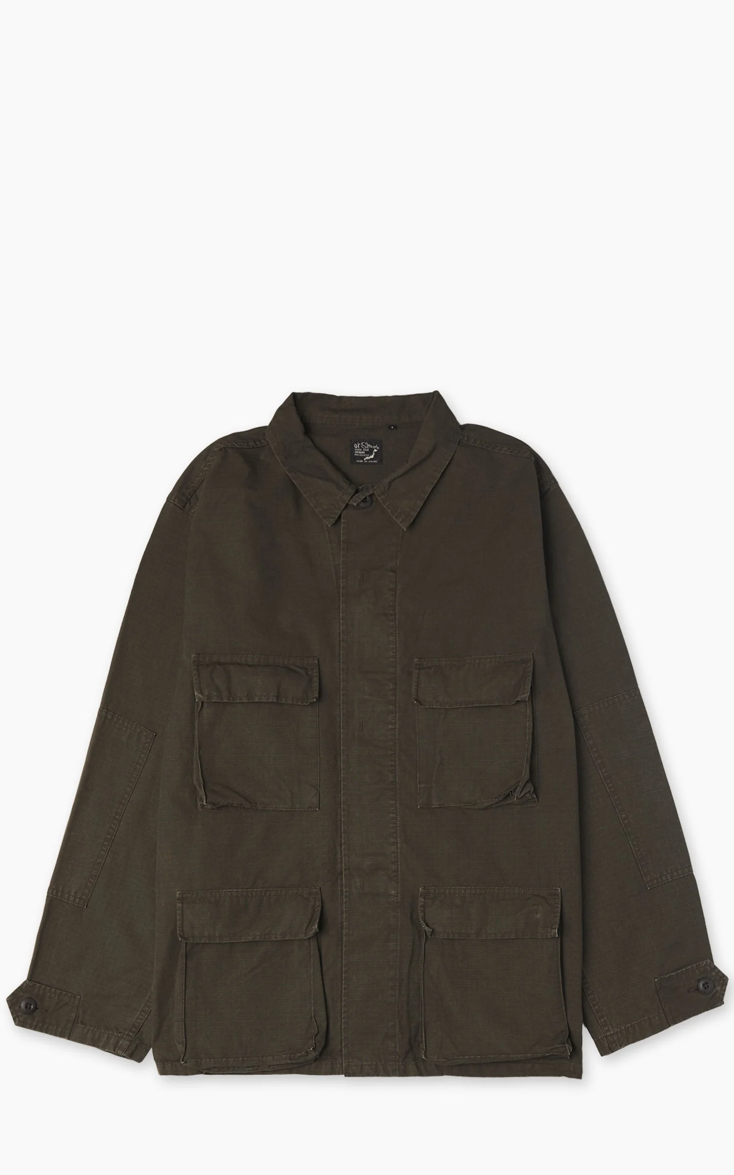 ORSLOW BDU JACKET WASHED BROWN COFFEE BROWN - 1