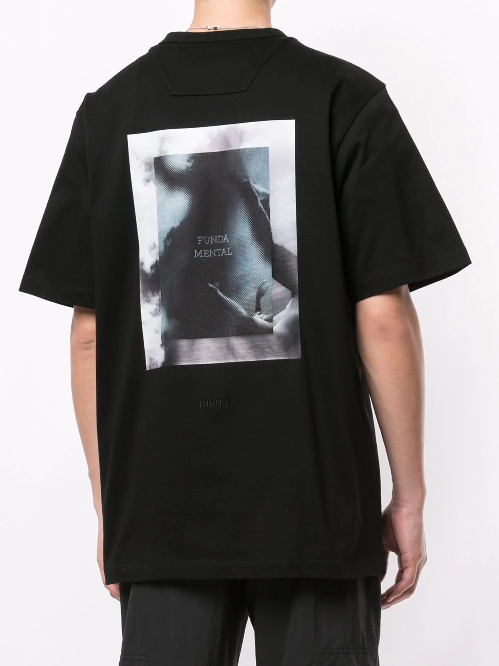 cotton t-shirt with photo print at rear - 4