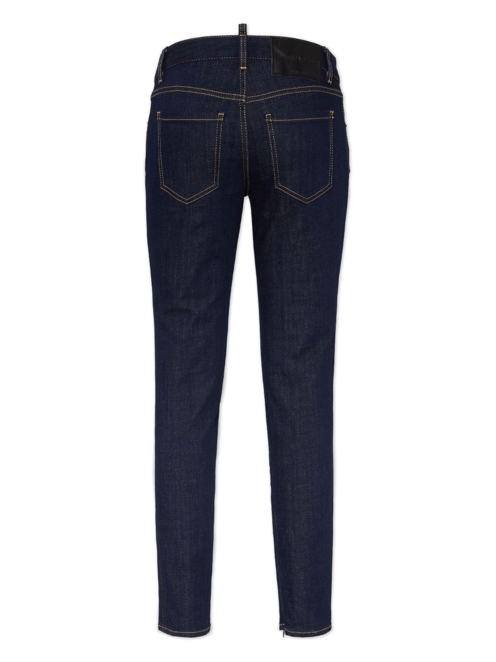 contrast-stitching skinny jeans - 2