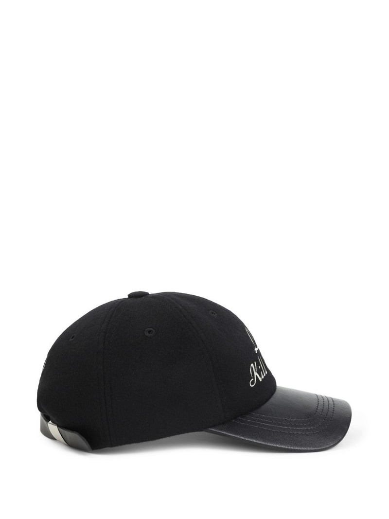 Enfants Riches Déprimés leather peak baseball cap outlook
