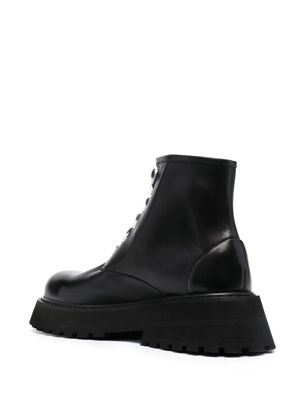 lace-up leather boots - 3