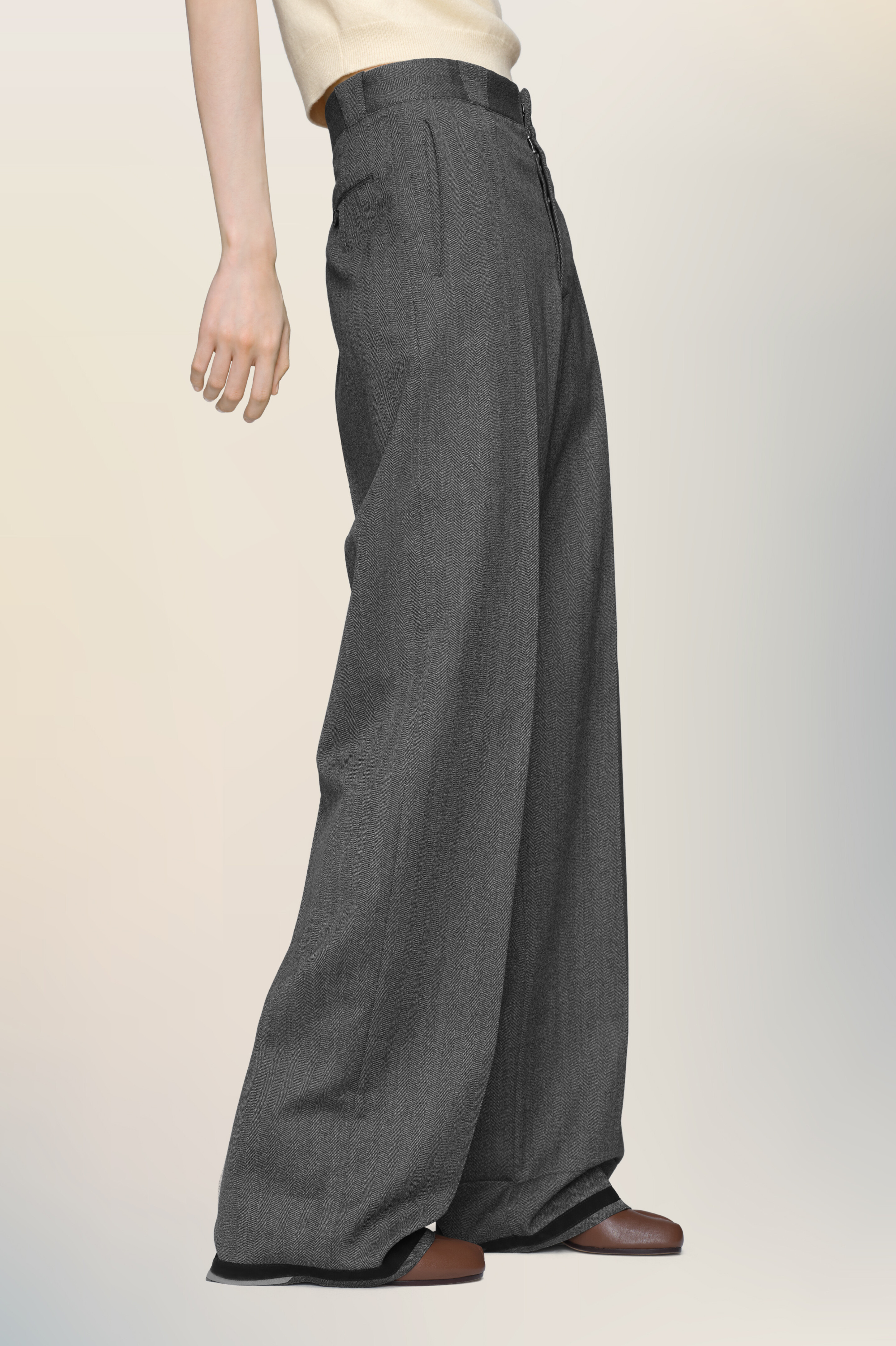 Tailored wool trousers - 4