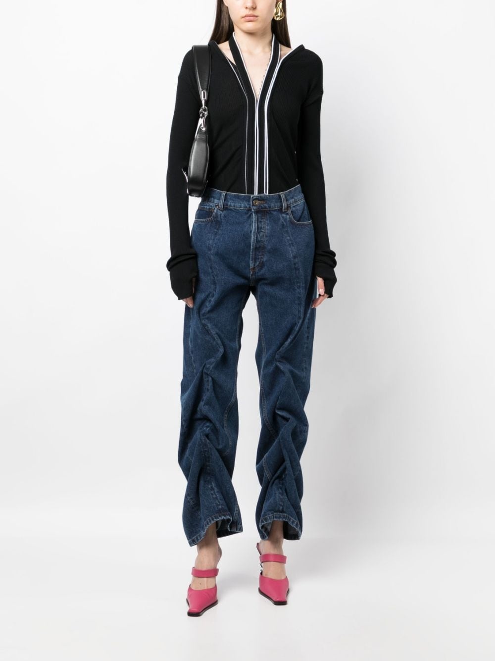 Wire wide-leg cotton jeans - 3