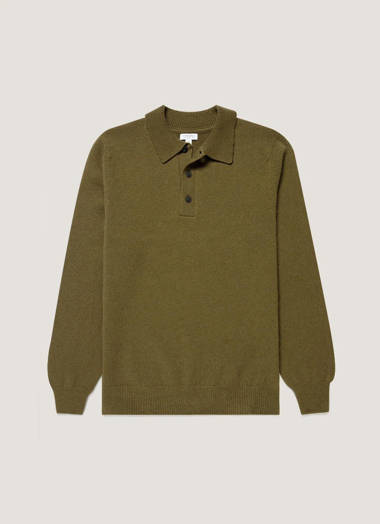 Lambswool Knitted Polo Shirt - 1