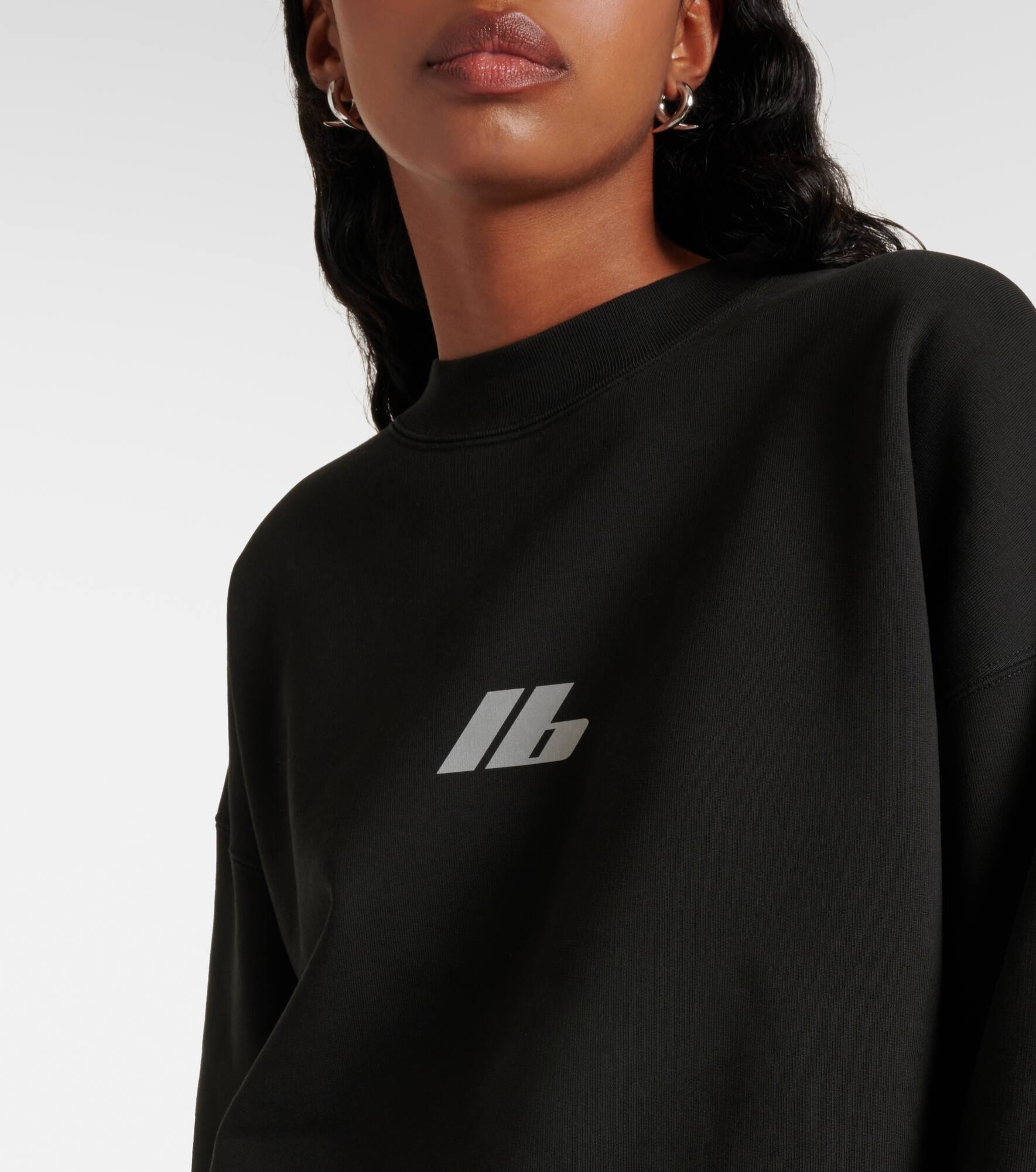 Crewneck cotton jersey sweatshirt - 5