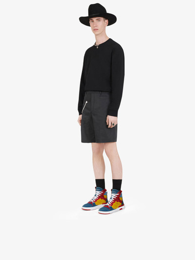 Givenchy Three-toned WING low sneakers in ribbed velvet outlook