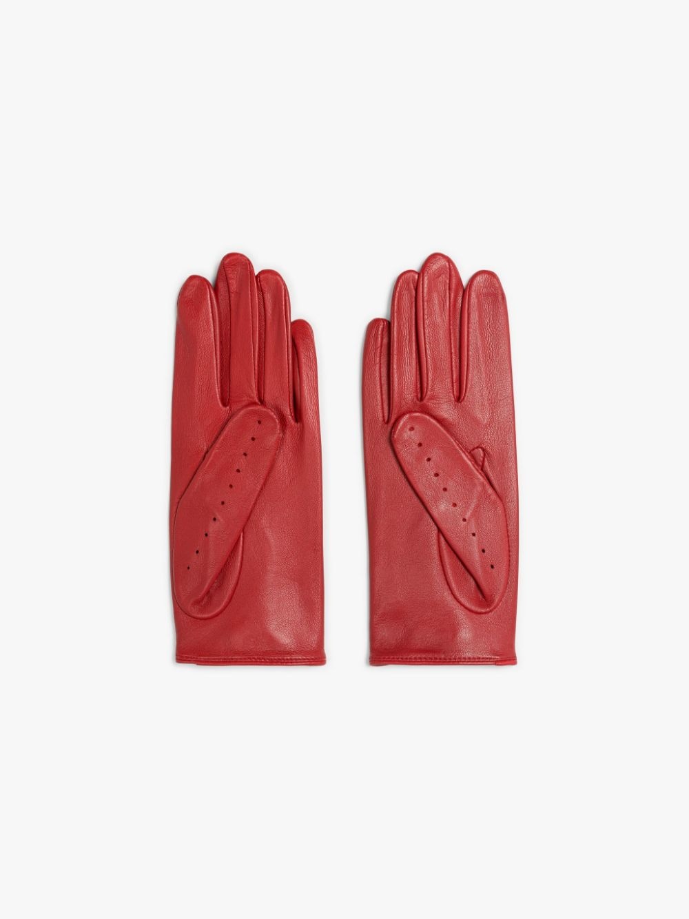 BERRY LEATHER DRIVING GLOVES - 3