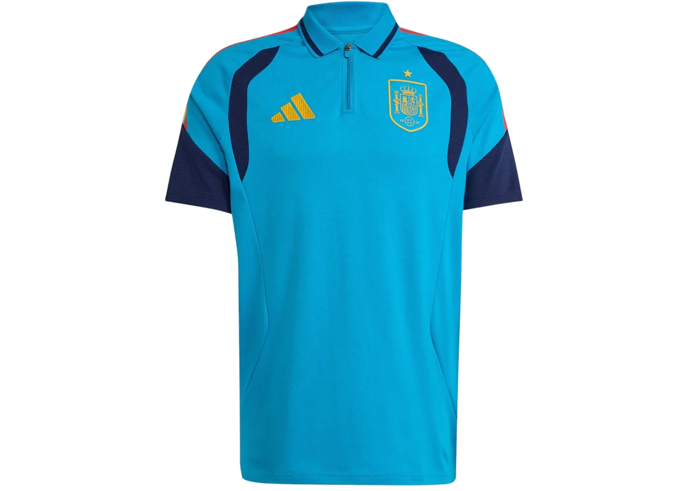 adidas Spain 2026 Tiro Polo Shirt Bold Aqua - 1