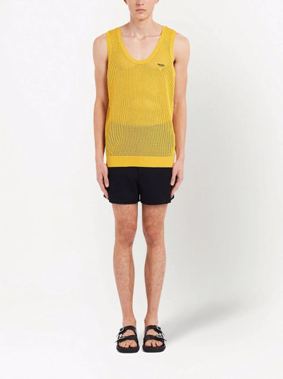 Prada open-knit tank top outlook