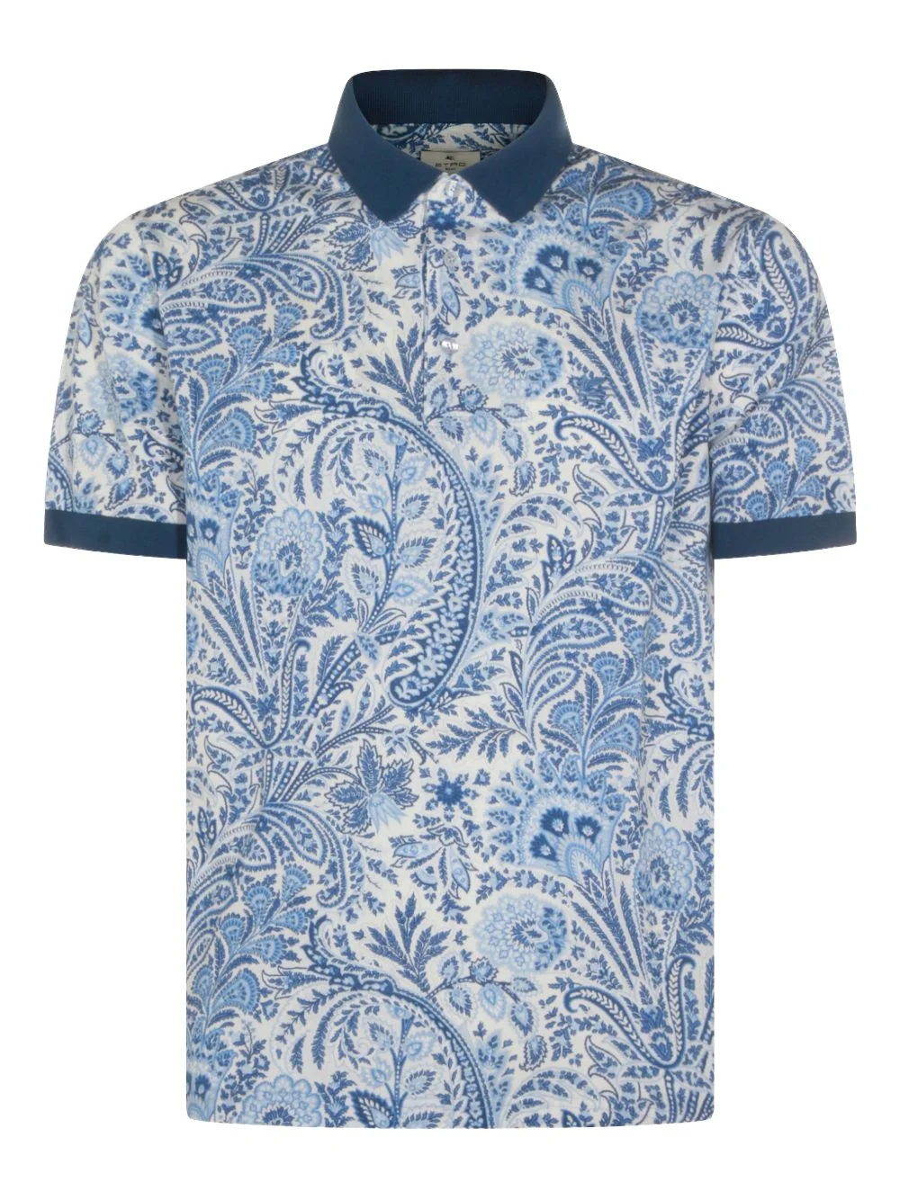 paisley-print polo shirt - 1