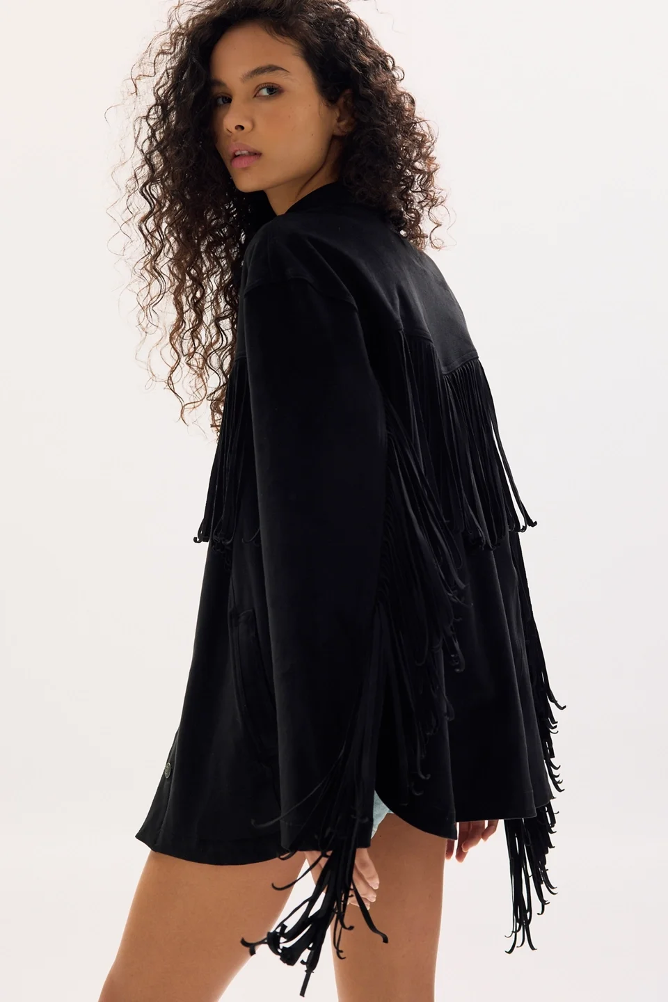 We The Free Fringe Out Vegan Suede Jacket - 1