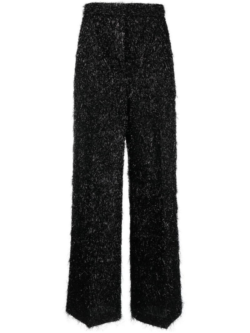 fuzzy wide-leg trousers 1