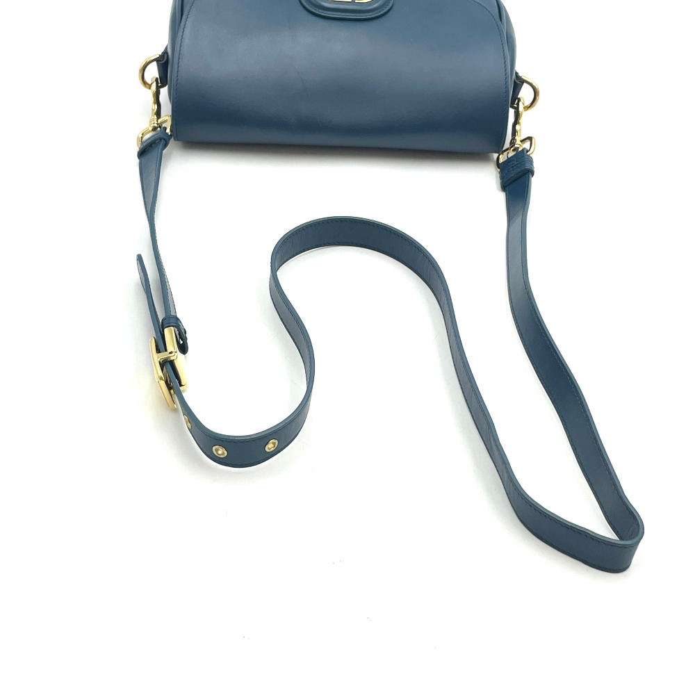 Christian - Christian Dior Royal Blue Bobby Bag Medium M9319UMOL (Built-in Chip) - 7