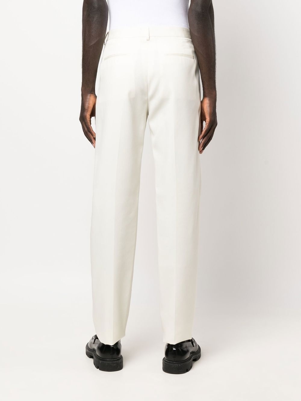 straight-leg tailored trousers - 4