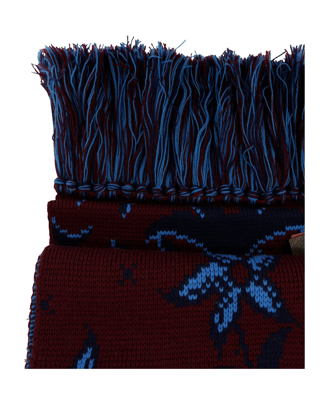 Jacquard Scarf With Fringes - 2