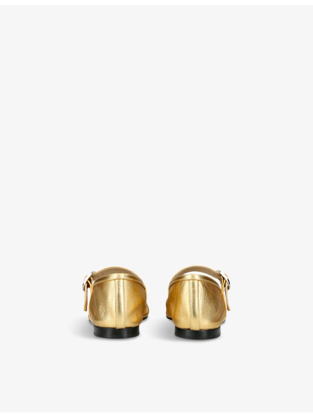 Ballet metallic leather Mary Jane flats - 4