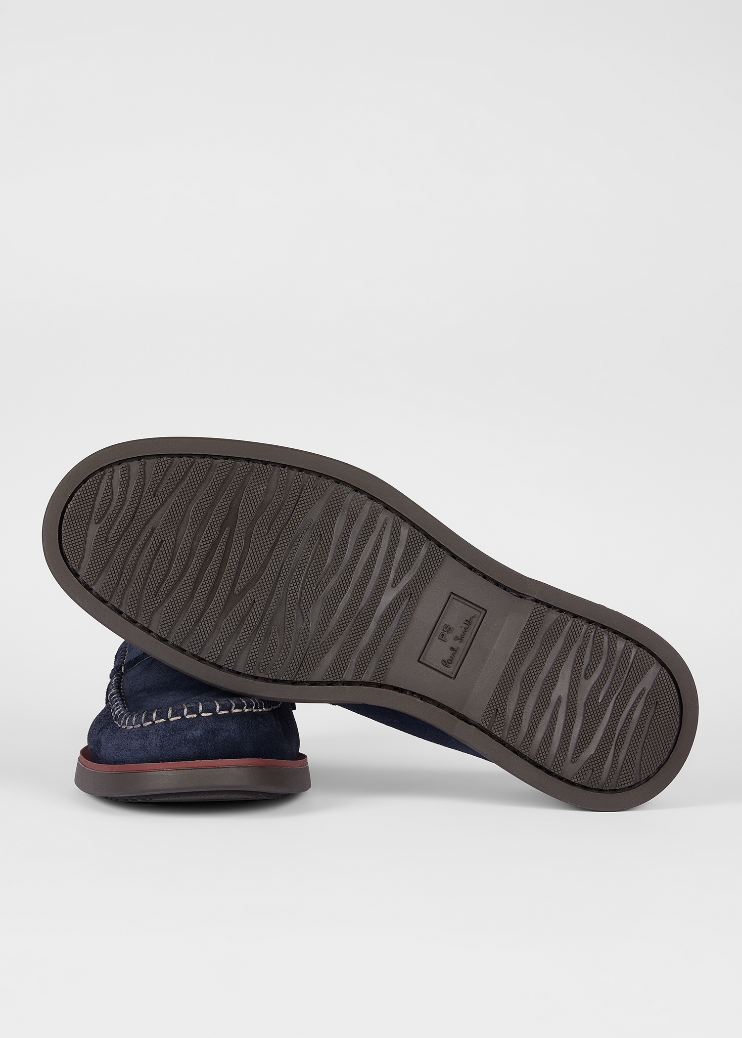 Navy Suede 'Tristain' Loafers - 2