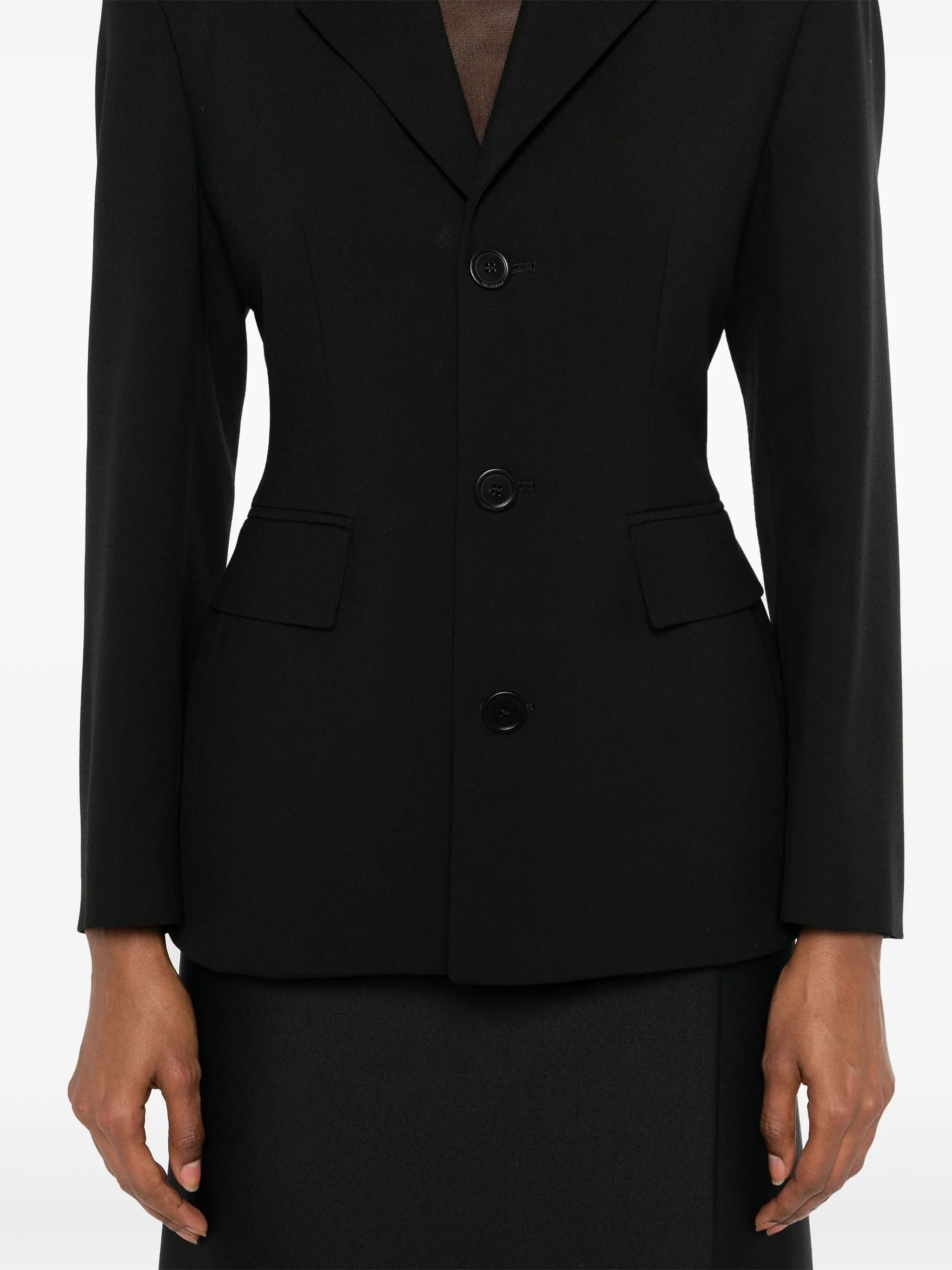 Single-breasted Wool Blazer - 4