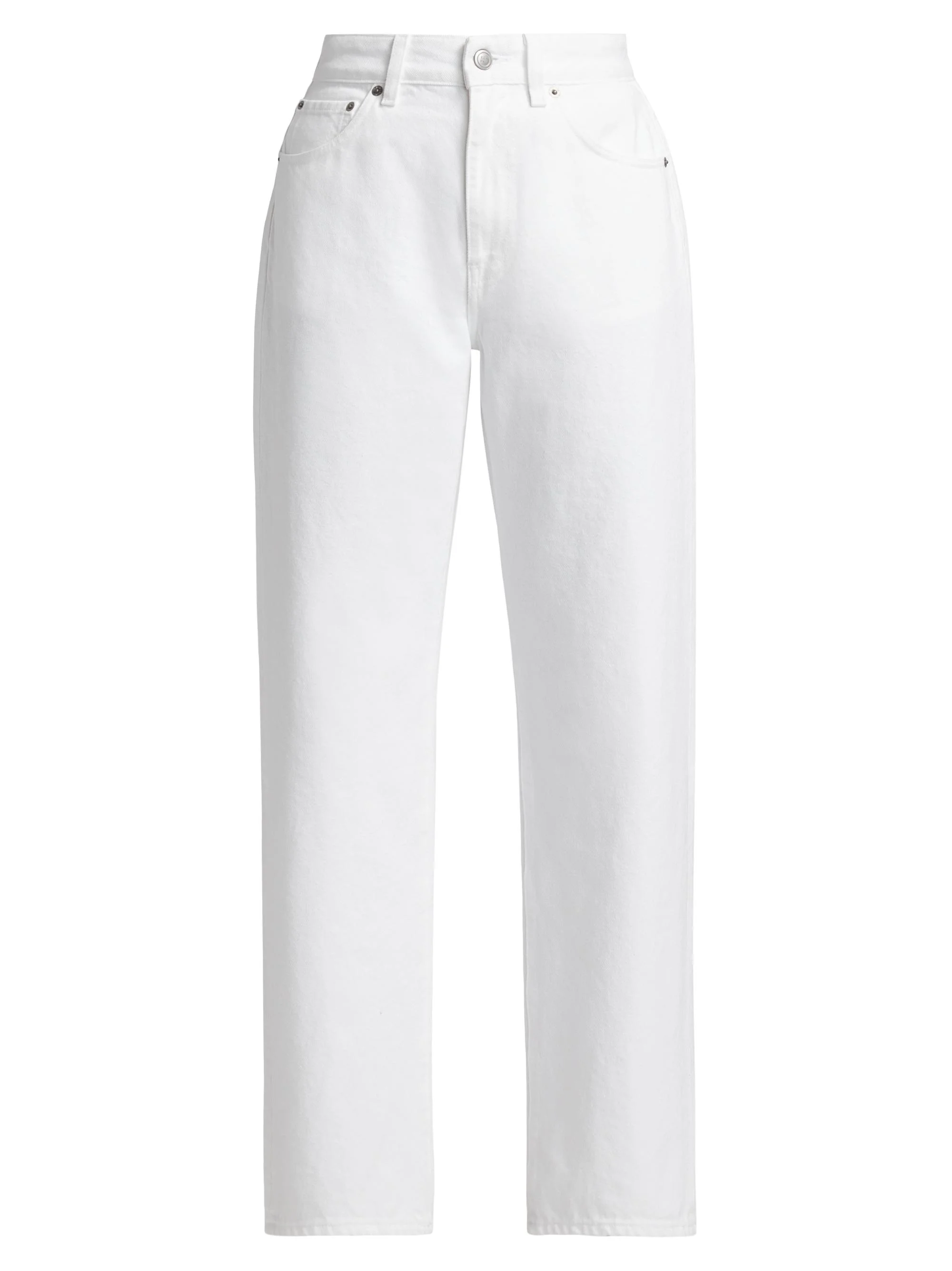 Women's Straight-Leg Jeans - White - 1