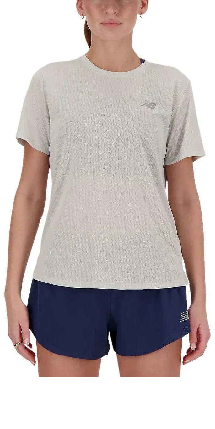(WMNS) New Balance Athletics T-Shirt 'Ash Heather' WT41253A-HH - 1
