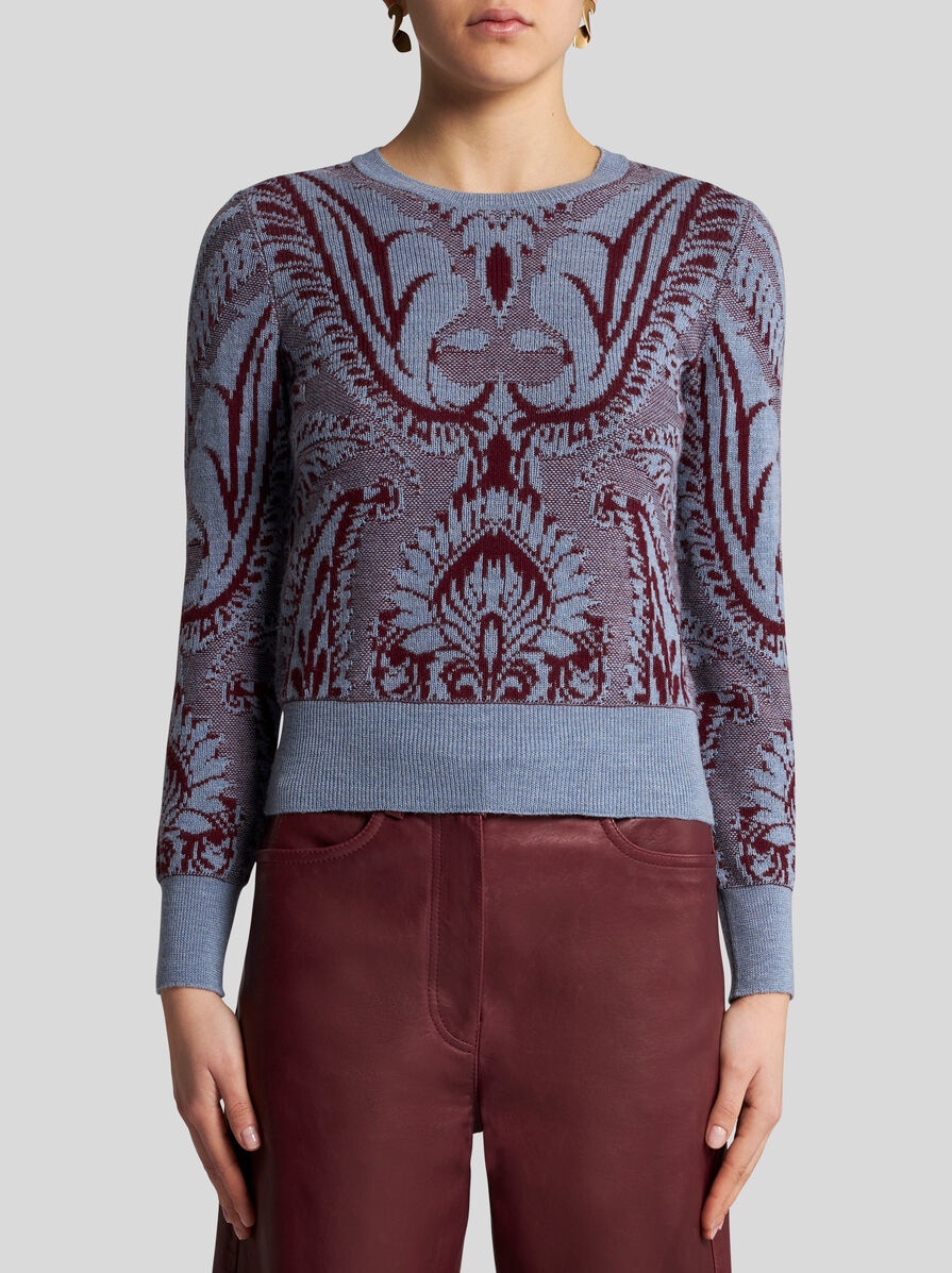 WOOL JACQUARD SWEATER - 2