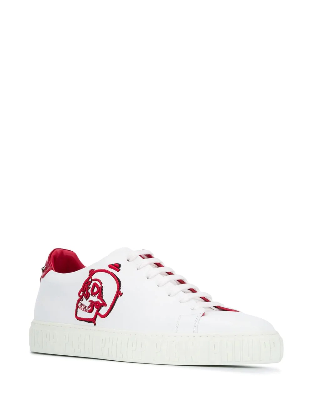 skull-patch low-top trainers  - 2