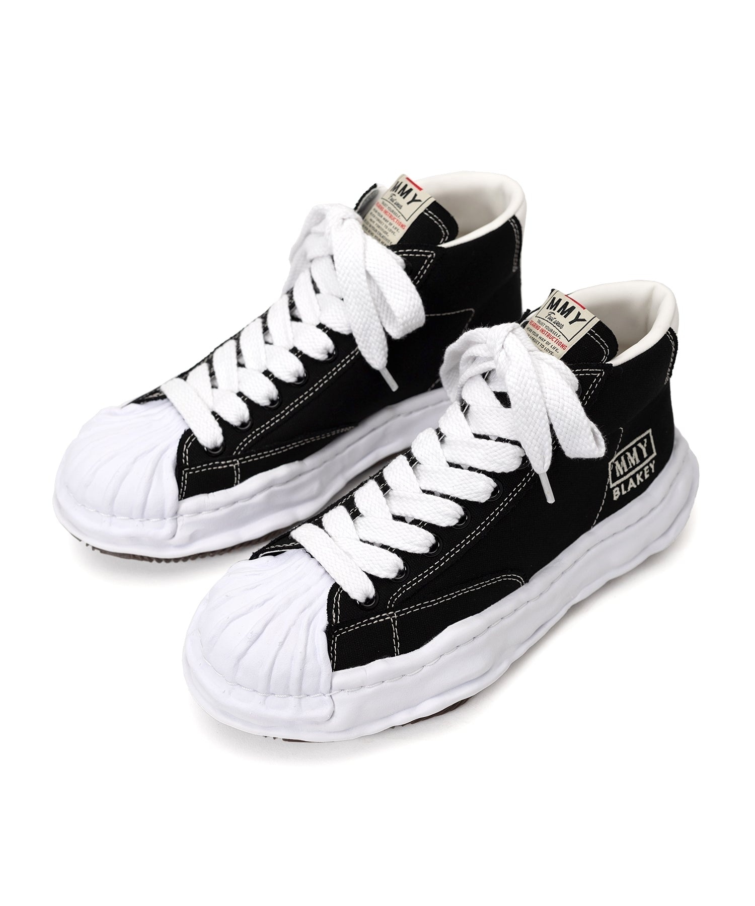 Maison MIHARA YASUHIRO BLAKEY OG Sole Canvas High-top Sneaker 'Black' A08FW736-BLK - 2