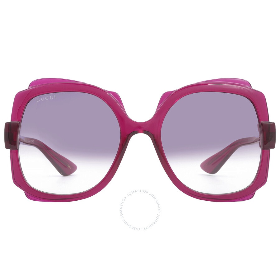 Gucci Violet Gradient Irregular Ladies Sunglasses GG1431S 003 57 - 1