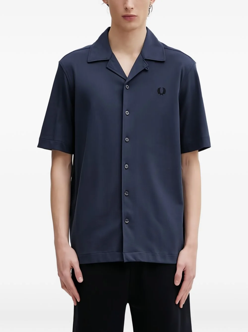 buttoned embroidered shirt - 1