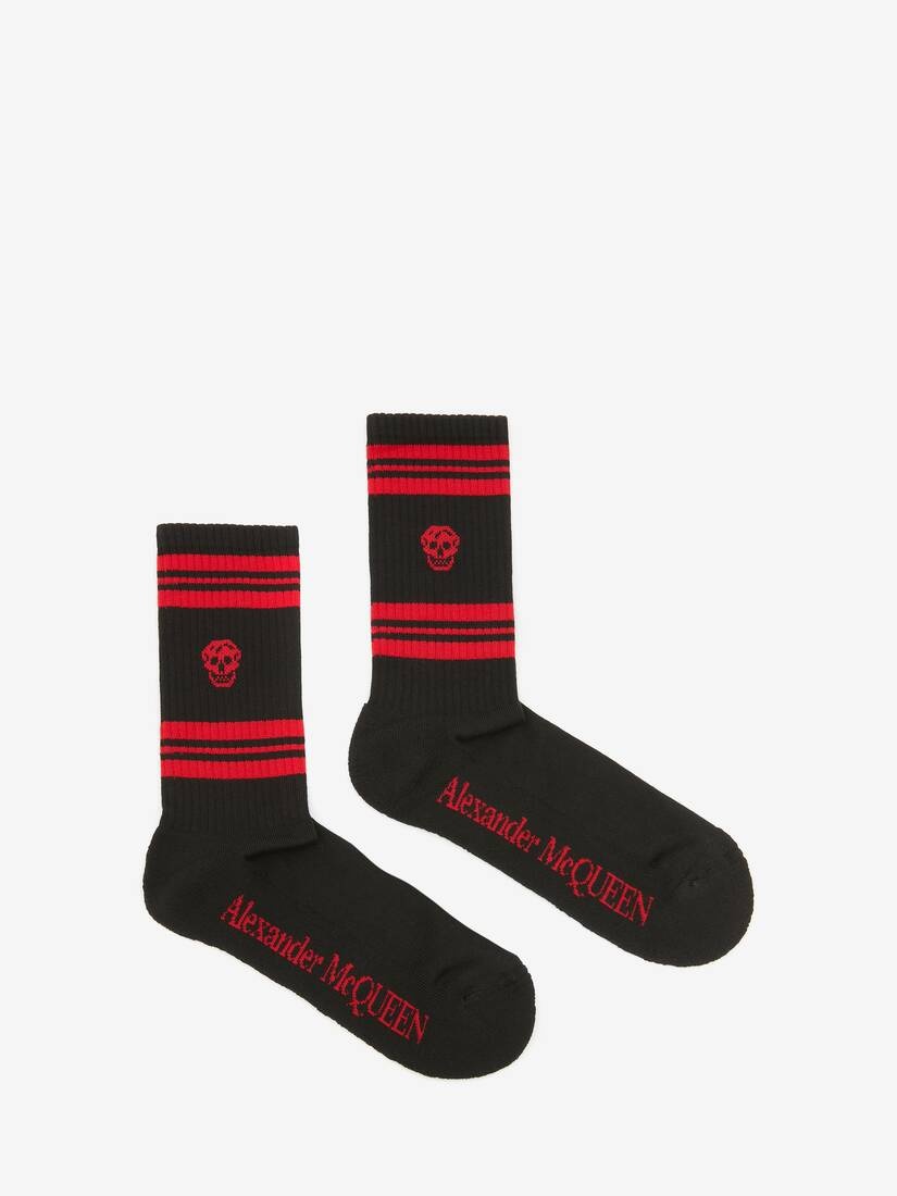 Skull Sport Socks in Black/red - 1