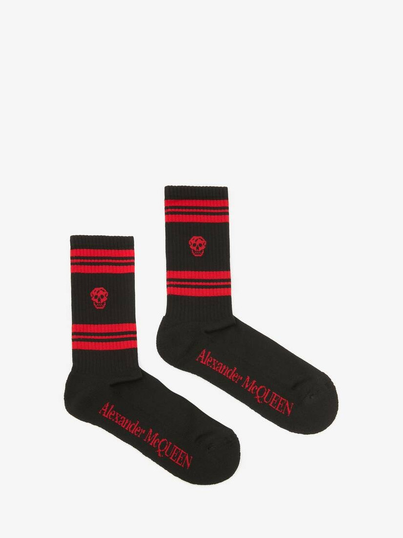 Skull Sport Socks in Black/red 1