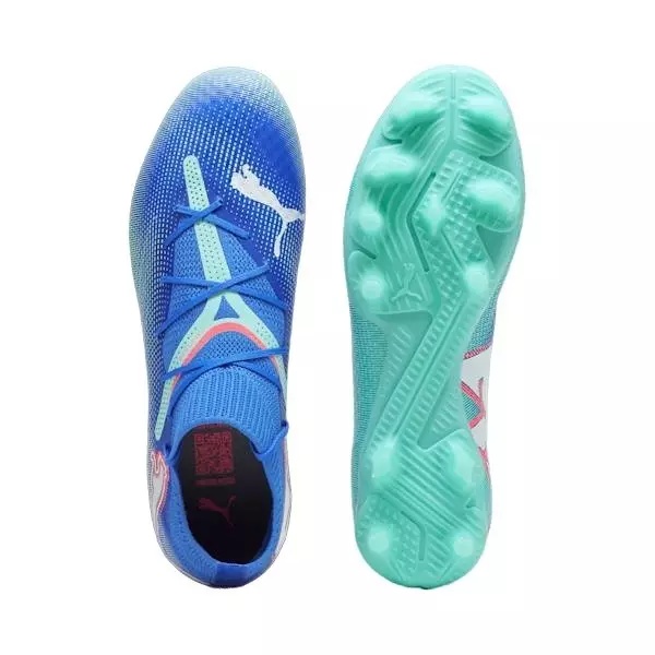 PUMA Future 7 Pro FG/AG "Bluemazing/PUMA White/Electric Peppermin" Men's Soccer Cleat - 4