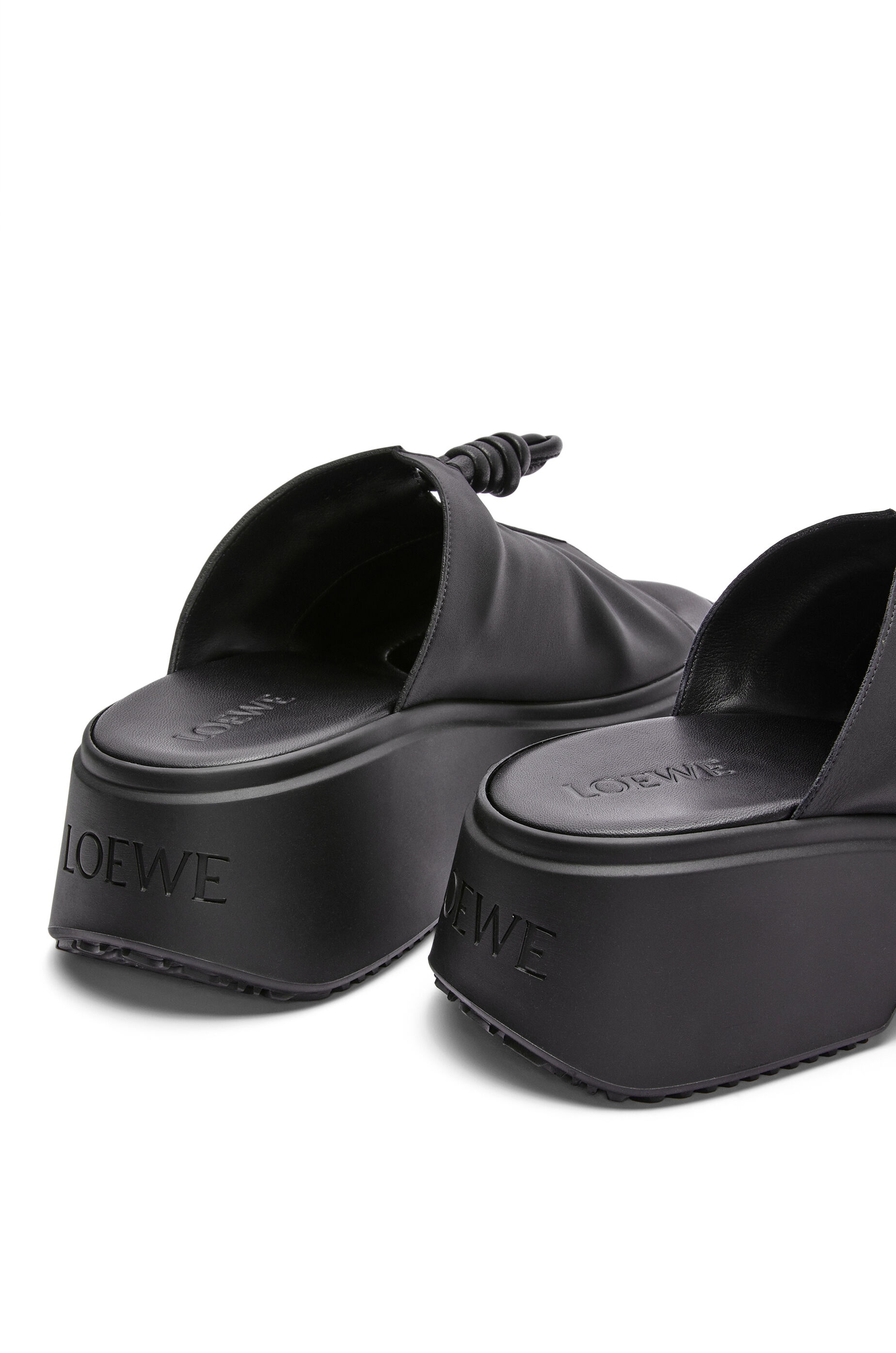 Flamenco wedge mule in calfskin - 4
