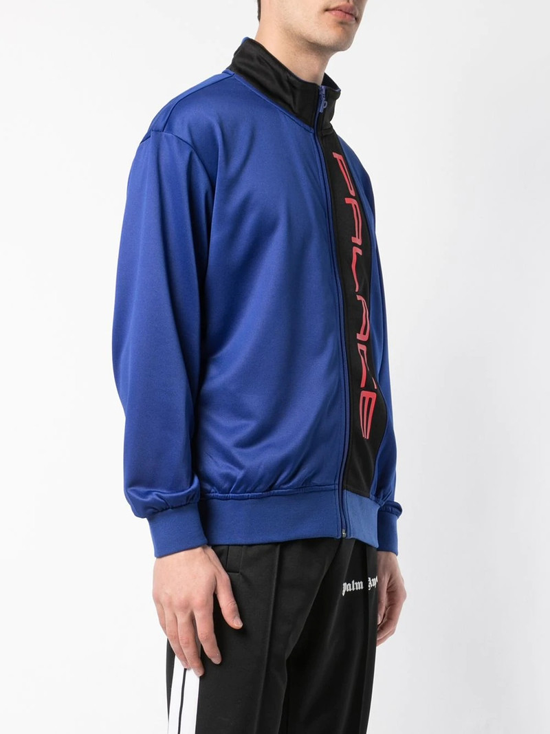 panelled logo print jacket 3