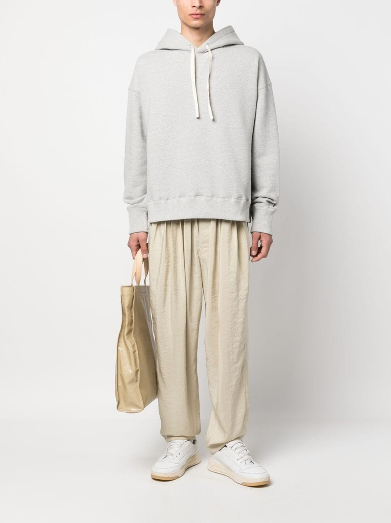 Jil Sander drop-shoulder drawstring hoodie outlook
