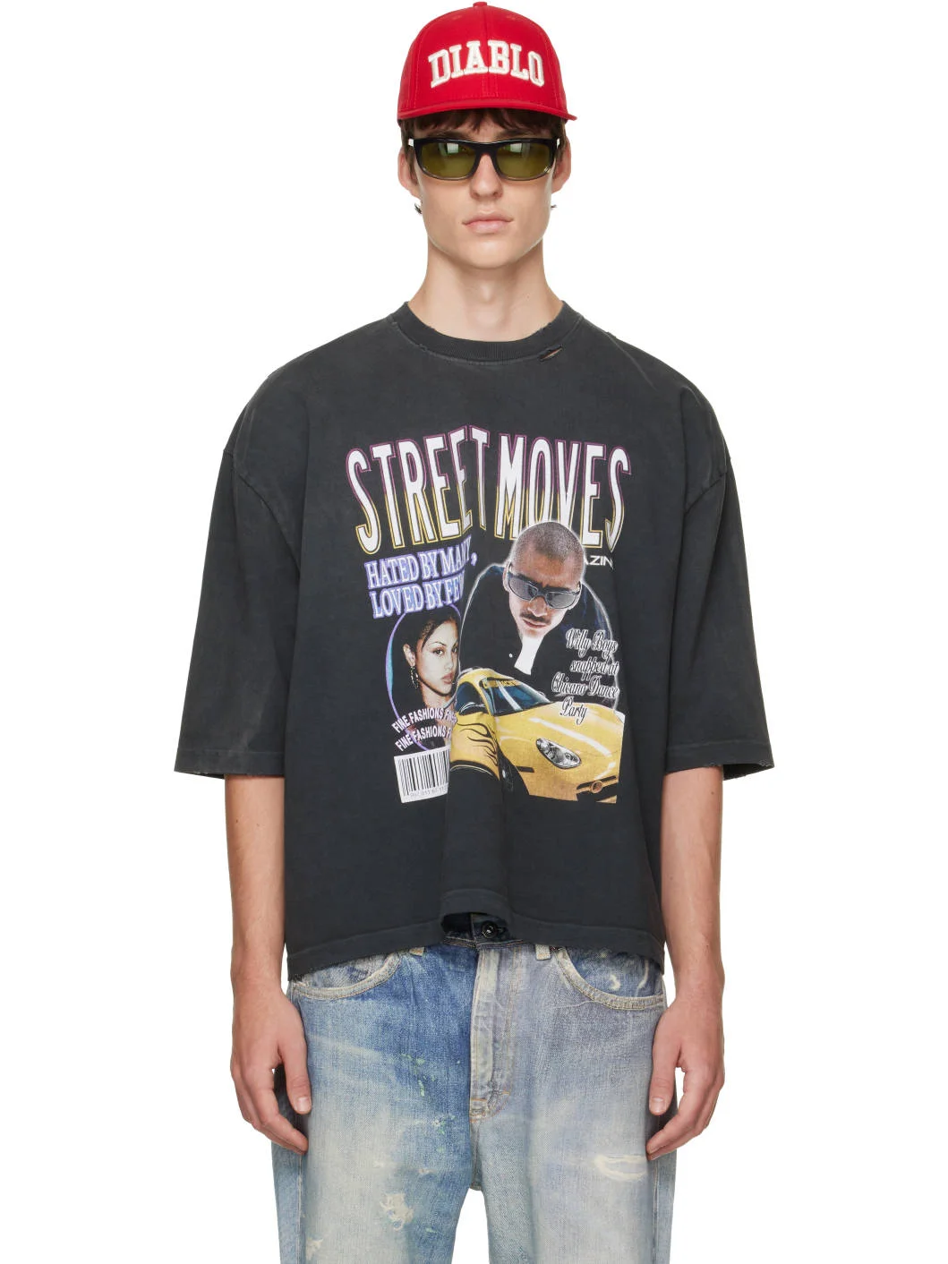 Black 'Street Moves' Buffalo T-shirt - 1