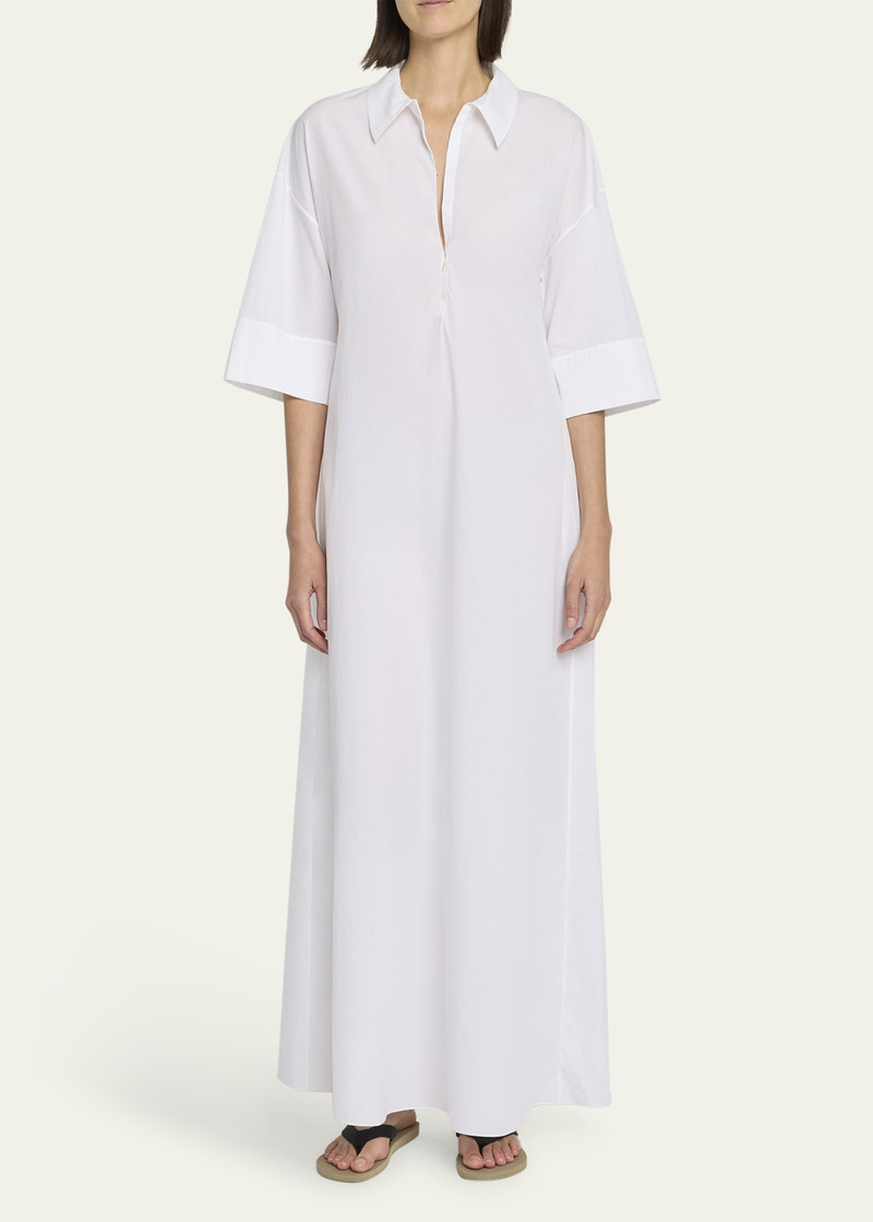 The Row Eveline Three-Quarter Sleeve Maxi Dress outlook