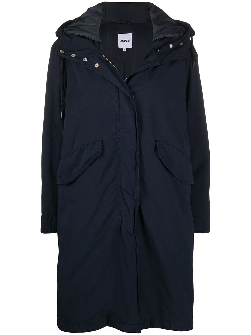 midi-length parka coat - 1