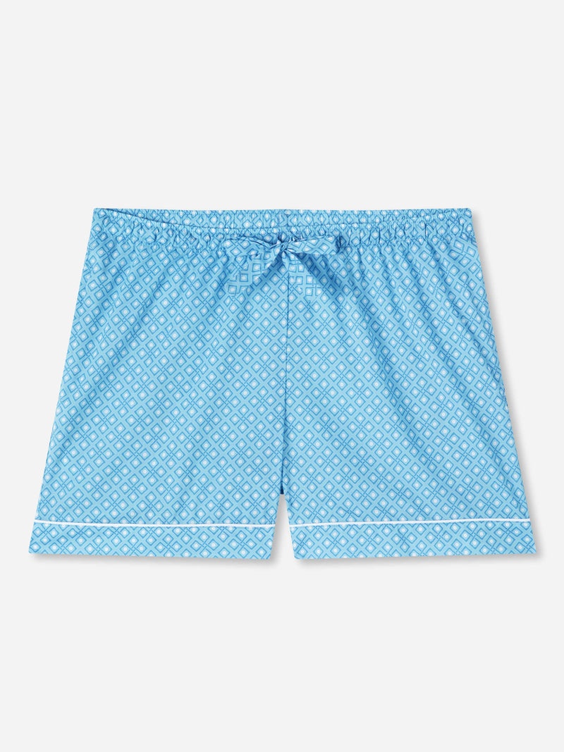 Women's Lounge Shorts Ledbury 56 Cotton Batiste Blue - 1